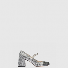 [MIUMIU-미우미우] 글리터 가죽 펌프스 F0WG9