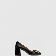 [MIUMIU-미우미우] 페이던트 레더 펌프스 F0002