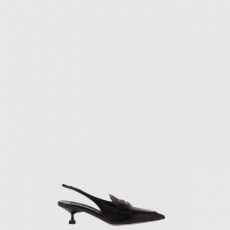 [MIUMIU-미우미우] 힐이 있는 가죽 페니 로퍼 F0002