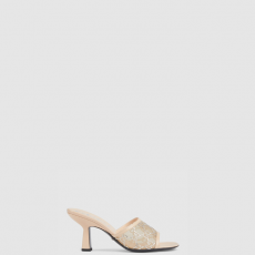 [GUCCI-구찌] GG 미드힐 슬라이드 샌들 ‎747245