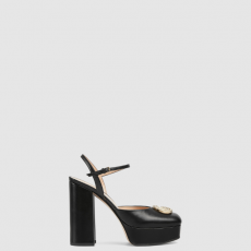 [GUCCI-구찌] 더블 G가 장착된 플랫폼 펌프 813002