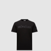 [MONCLER-몽클레어] 라미네이트 로고 코튼 티셔츠