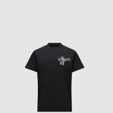[MONCLER-몽클레어] 워킹 로고 코튼 티셔츠
