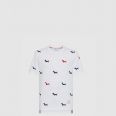 [THOM BROWNE-톰브라운]클래식 피케 헥터 숏슬리브 티셔츠