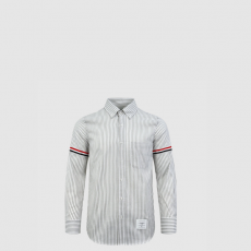 [THOM BROWNE-톰브라운]마드라스 코튼 암밴드 셔츠