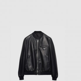 [PRADA-프라다] 나파 가죽 바머 재킷
