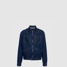 [PRADA-프라다] 라이트 데님 지퍼 재킷