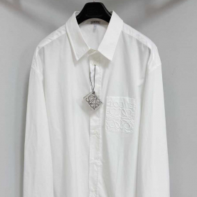 [LOEWE-로에베]2025 아나그램로고 포켓 화이트컬러 셔츠