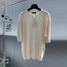 [LORO PIANA-로로피아나]  라운드 니트 반팔