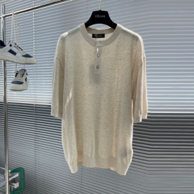 [LORO PIANA-로로피아나]  라운드 니트 반팔