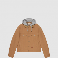 [GUCCI-구찌] 콘트라스트 후드 데님 재킷