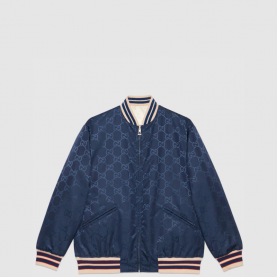 [GUCCI-구찌] 나일론 캔버스 리버서블 지퍼 재킷