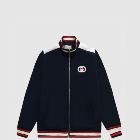 [GUCCI-구찌] 코튼 저지 지퍼 자켓
