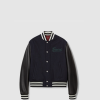 [GUCCI-구찌] 울 레더 바시티 자켓