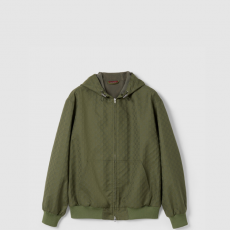 [GUCCI-구찌] GG 코튼 립스탑 후드 재킷