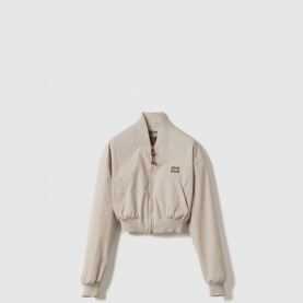 [MIUMIU-미우미우] 파나마 코튼 블루종 재킷 ML1050