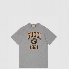 [GUCCI-구찌] 코튼 저지 프린트 티셔츠