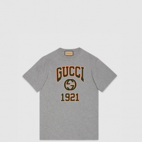 [GUCCI-구찌] 코튼 저지 프린트 티셔츠