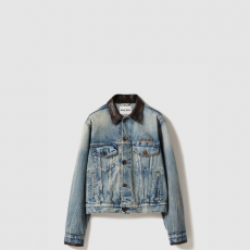 [MIUMIU-미우미우] 데님 블루종 재킷 GWB273