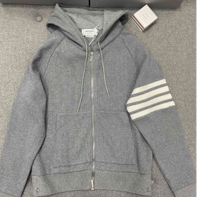 [THOM BROWNE-톰브라운] 4바 후드 집업(남여공용)