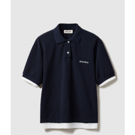 [MIUMIU-미우미우] 피케 및 저지 폴로 셔츠 MJN557