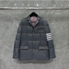 [THOM BROWNE-톰브라운]4선 다운필 발 칼라 패딩 자켓