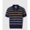 [MIUMIU-미우미우] 스트라이프 캐시미어 및 실크 폴로 스웨터 MMLA18