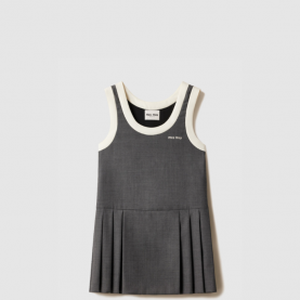 [MIUMIU-미우미우] 플리츠 그리자이유 미니드레스 MF5647