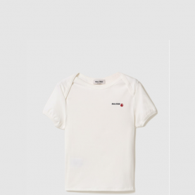 [MIUMIU-미우미우] Petit Bateau X Miu Miu 레귤러 스트레치 저지 티셔츠 MJN568