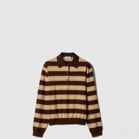 [MIUMIU-미우미우] 코튼 니트 폴로 셔츠 MMLB32