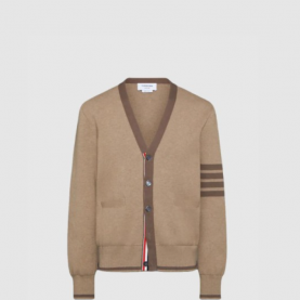 [THOM BROWNE-톰브라운]밀라노 스티치 4-바 브이넥 카디건