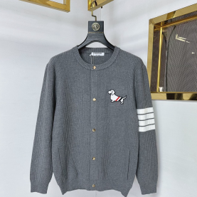 [THOM BROWNE-톰브라운]가디건 라펠 스웨터