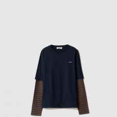 [MIUMIU-미우미우] 긴 소매 저지 티셔츠 MJL128