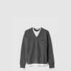 [MIUMIU-미우미우] 캐시미어 V넥 스웨터 MMLB61