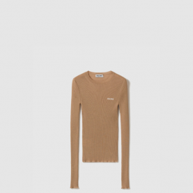 [MIUMIU-미우미우] 캐시미어 및 실크 스웨터 MML821