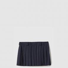 [MIUMIU-미우미우] 플리츠 바타비아 미니스커트 MG2040