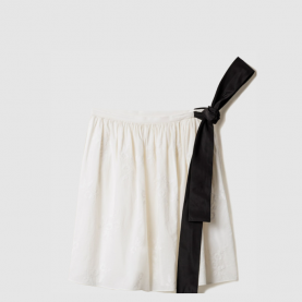 [MIUMIU-미우미우] 자수 장식 바티스트 스커트 MG2473