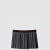 [MIUMIU-미우미우] 플리츠 핀스트라이프 미니스커트 MG2529