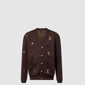 [LOUIS VUITTON-루이비통] 엠브로이더드 코튼 가디건 1AFIUX