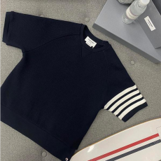 [THOM BROWNE-톰브라운]와플패턴 4선 반팔