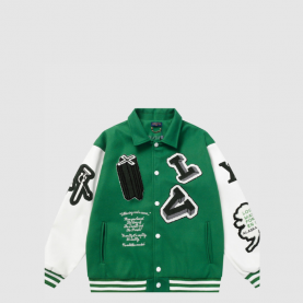 [LOUIS VUITTON-루이비통] 바시티 레더 블루종 1A98D3