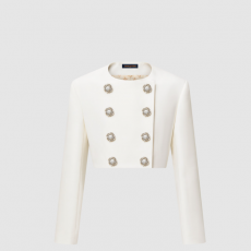 [LOUIS VUITTON-루이비통] 크롭드 주얼 버튼 미카도 재킷 1AGAXF