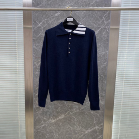 [THOM BROWNE-톰브라운]폴로 니트 (남녀공용)