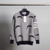 [THOM BROWNE-톰브라운]돌핀 완장 라운드 니트