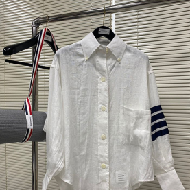 [THOM BROWNE-톰브라운]4선 셔츠 (남녀공용)