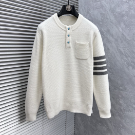 [THOM BROWNE-톰브라운]2025 가을/겨울 신상품 고품질 울 스웨터