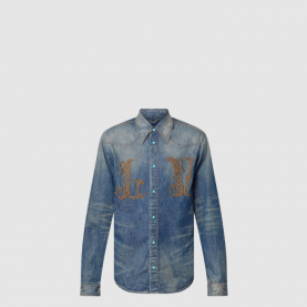 [LOUIS VUITTON-루이비통] 피티드 롱 슬리브드 데님 셔츠 1AFXL4