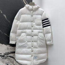 [THOM BROWNE-톰브라운]4바 후드 롱 다운 재킷