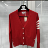 [THOM BROWNE-톰브라운]캐시미어 4바 레드 가디건