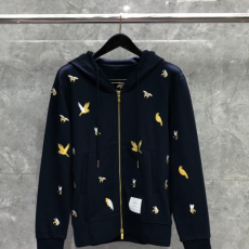 [THOM BROWNE-톰브라운] 버드 앤 비 자수 지퍼 가디건(남여공용)